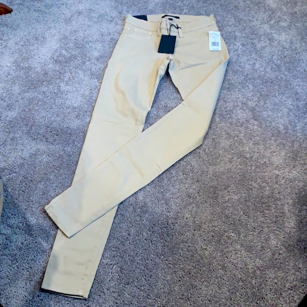 Khaki jeans.